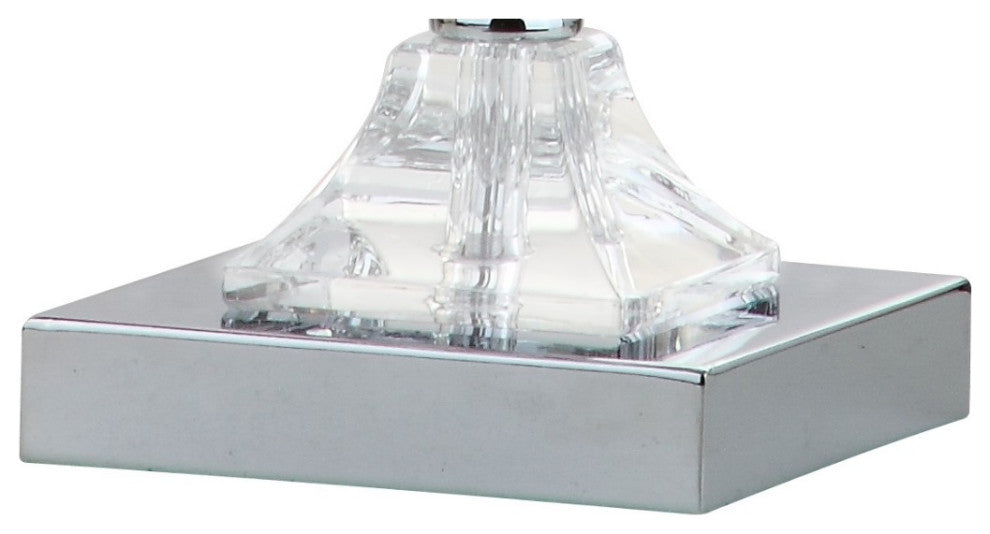 Chloe 26" Crystal Table Lamp, Clear