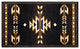 Amado Collection Southwestern Area Rug - Olefin Accent Rug with Jute Backing, Brown, 2' X 3'