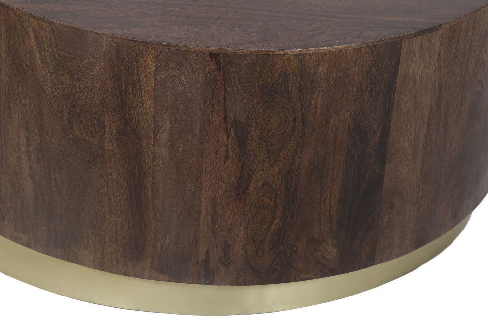 Form Coffee Table, Dark Brown