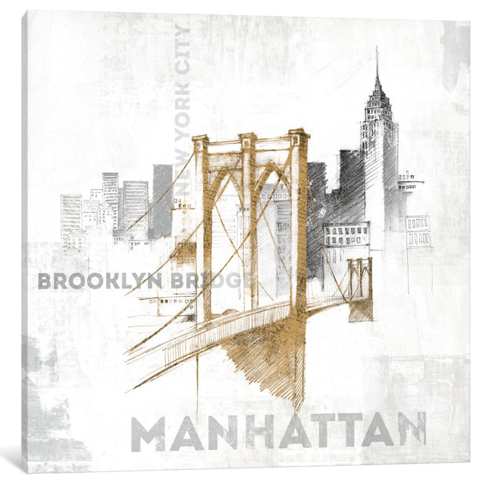 "Brooklyn Bridge" by All That Glitters, 12x12x1.5
