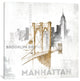 "Brooklyn Bridge" by All That Glitters, 12x12x1.5