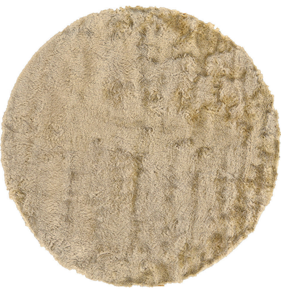 Weave & Wander Armada Plush Shag Rug, Cream, 10'x10' Round