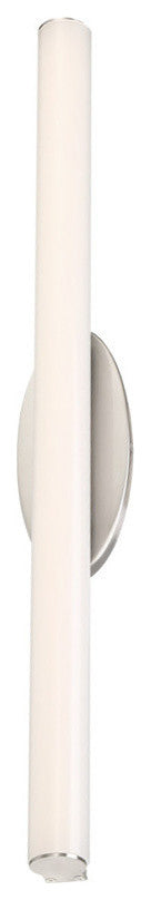 Mini Loft LED Bathroom Vanity and Wall-Light 3000K, Brushed Nickel, 24"