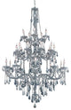 Elegant Verona Foyer Hall Light, Silver Shade Finish With Royal Cut Crystal