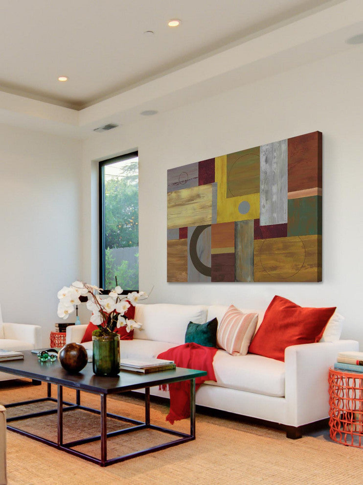 "Marsala Dreams II" Painting Print on Wrapped Canvas by Julie Joy