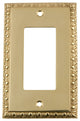 NW Egg & Dart Switch Plate With Single Rocker, Polished Brass