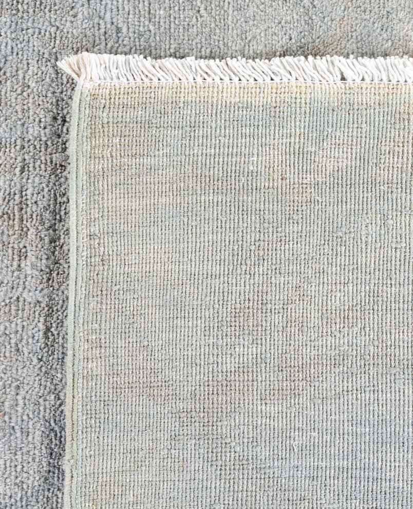 Overdyed One-of-a-Kind Hand-Knotted Area Rug Gray, 8' 0" x 8' 6"