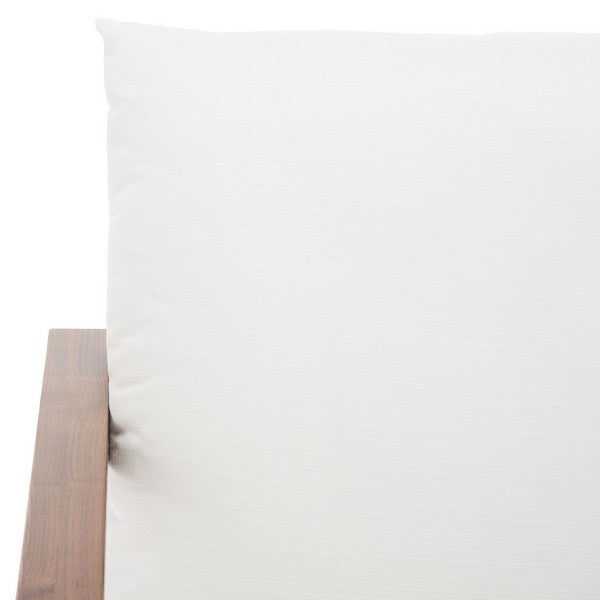 Safavieh Couture Emmalee Cord Back Accent Chair Walnut / Natural