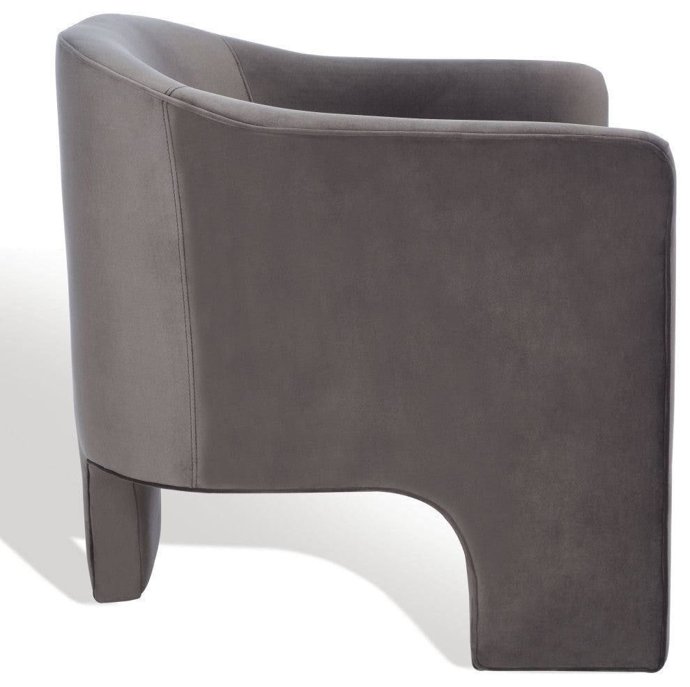 Safavieh Couture Londyn Upholstered Accent Chair, Dark Brown