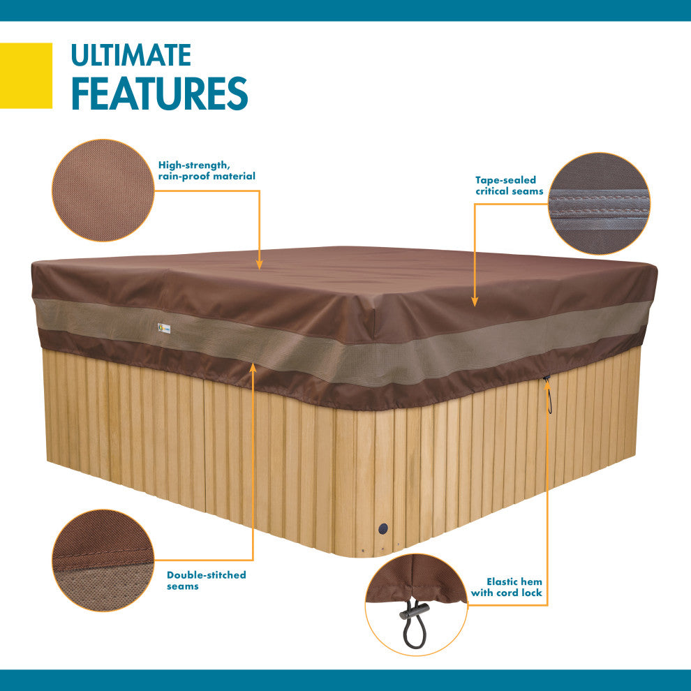 Duck Covers Ultimate Square Hot Tub Cover Cap 94"