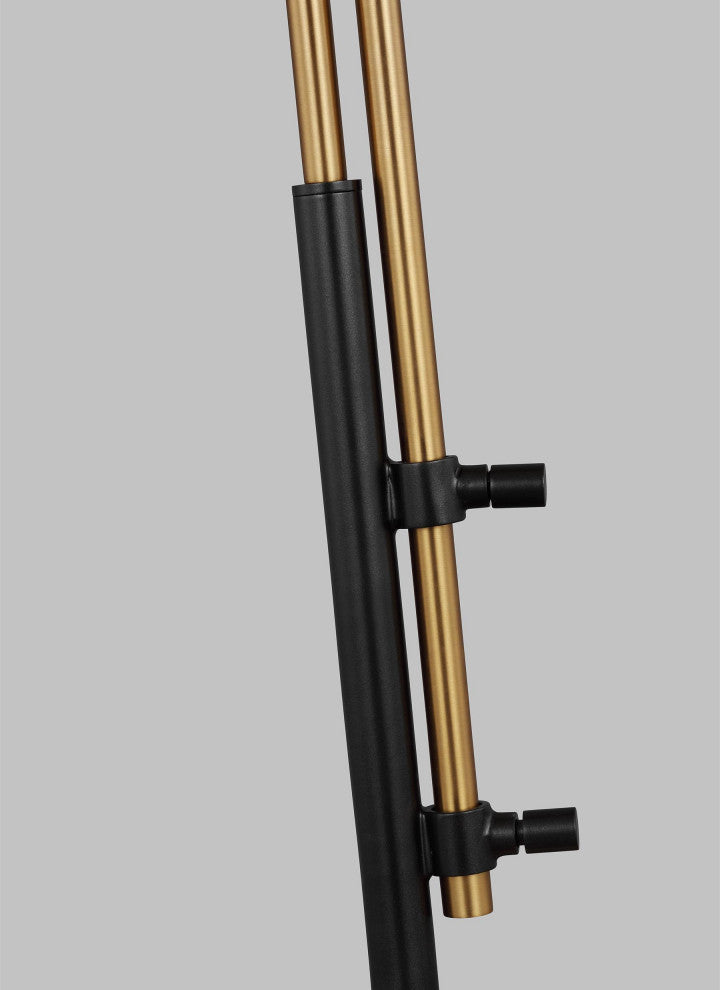 Franklin Table Lamp, Burnished Brass and Deep Bronze