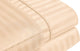 Sateen Stripe Soft 100% Microfiber Sheet Set, Ivory, Twin