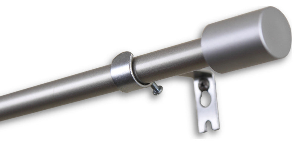 Nora 5/8" Curtain, Rod, Satin Nickel, 84-120"
