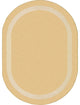 Portrait 5'4" X 7'8" Oval Area Rug, Color Sandstone