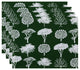 Field of Trees Floral Print Placemat, Set of 4, Green