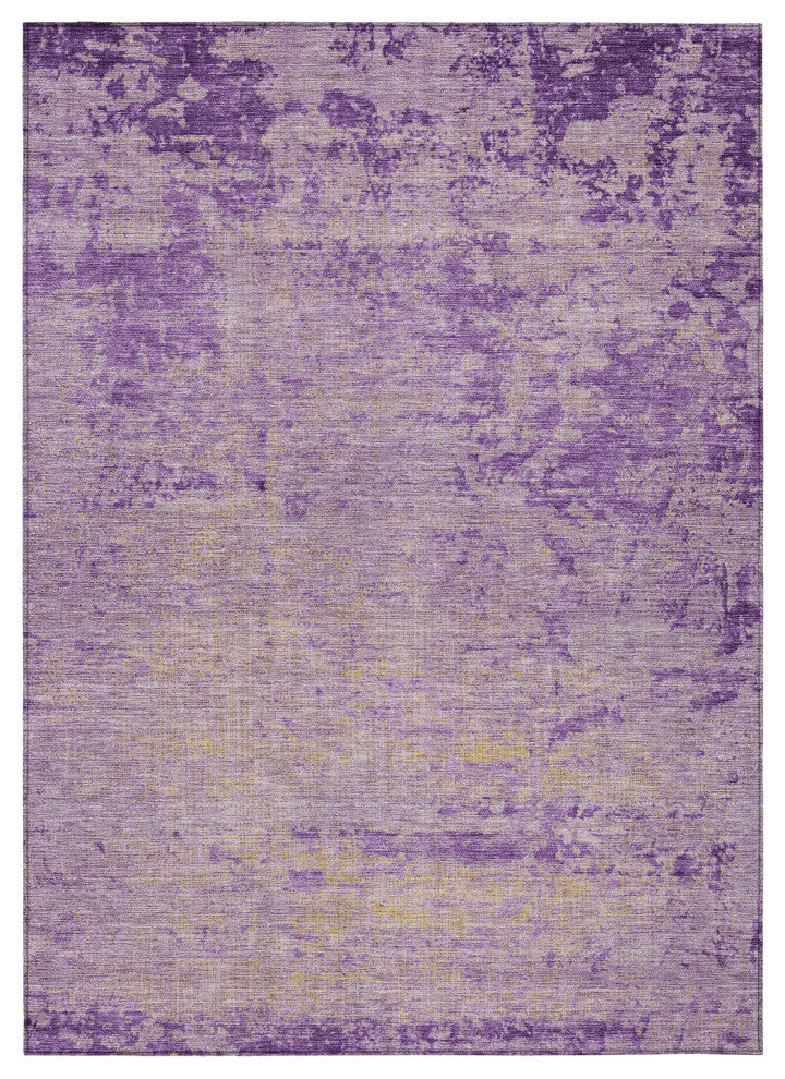 Machine Washable Indoor/Outdoor Chantille ACN1901 Purple 2'6" x 3'10" Rug