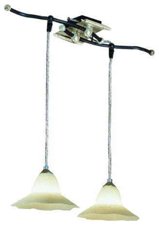Country Line 1846 Pendant, Verdigris And Rust, Satin White and Brick Red