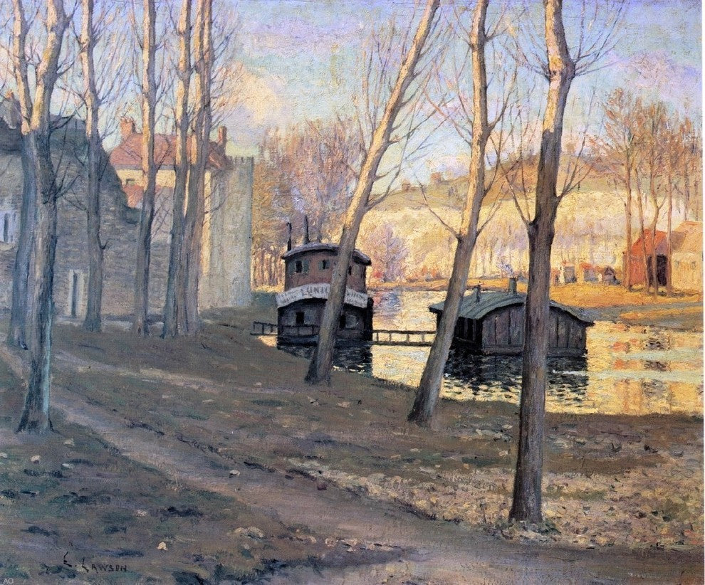 Ernest Lawson Moret-sur-Loing Premium Canvas Print