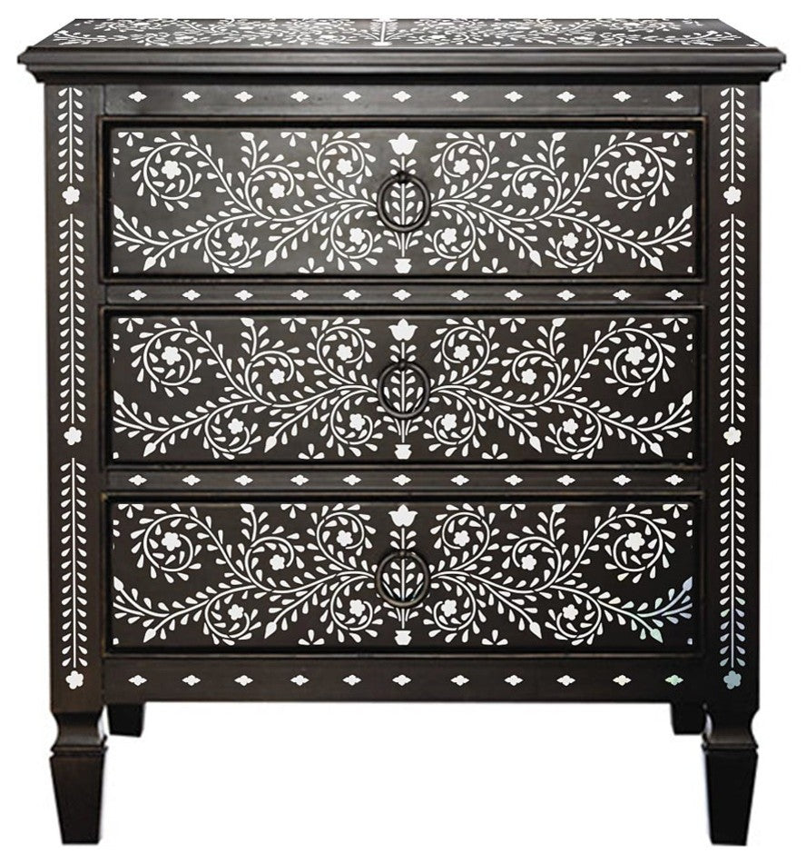 Raja Bone Inlay Stencil, DIY Bone Inlay Designs for Furniture Makeover, Small
