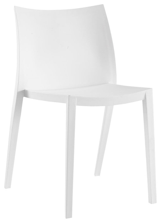 Modern White Gallant Dining Side Chair