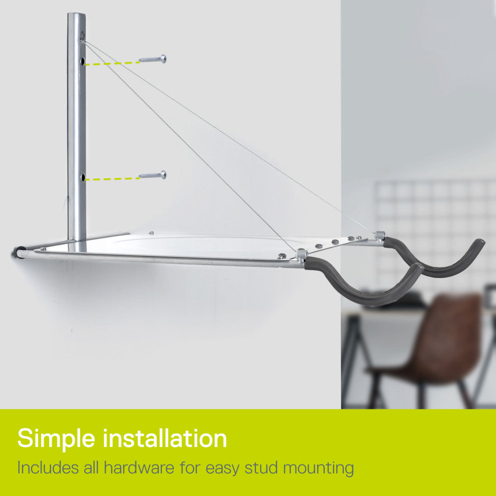 Single Bike Wall Mount Rack w/ Shelf