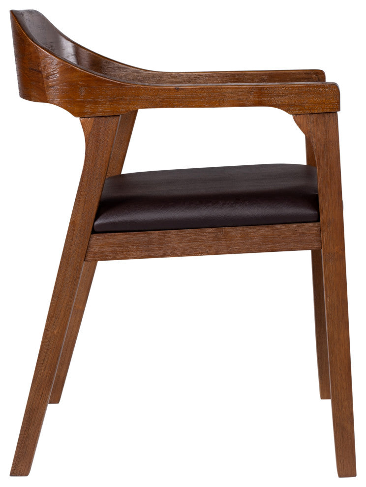 Boraam Rasmus Dining Armchairs, Chestnut Wire-Brush, Set of 2