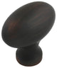 Cosmas 6022ORB Oil Rubbed Bronze Oval Oblong Cabinet Knob, Set of 5