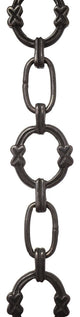 RCH Hardware Brass Round Chandelier Chain, Various Finishes, 2 Sizes, Oil Bronze