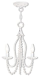 Alessia 3-Light Mini Chandelier, Antique White
