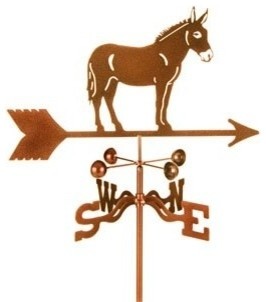 Mule Weathervane With Post Mount