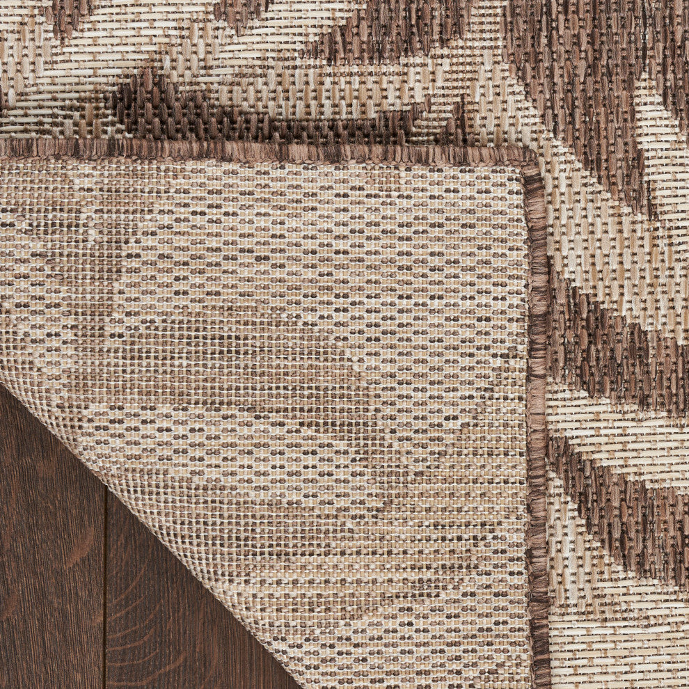 Nourison Garden Oasis 10' x 14' Mocha Tropical Rug