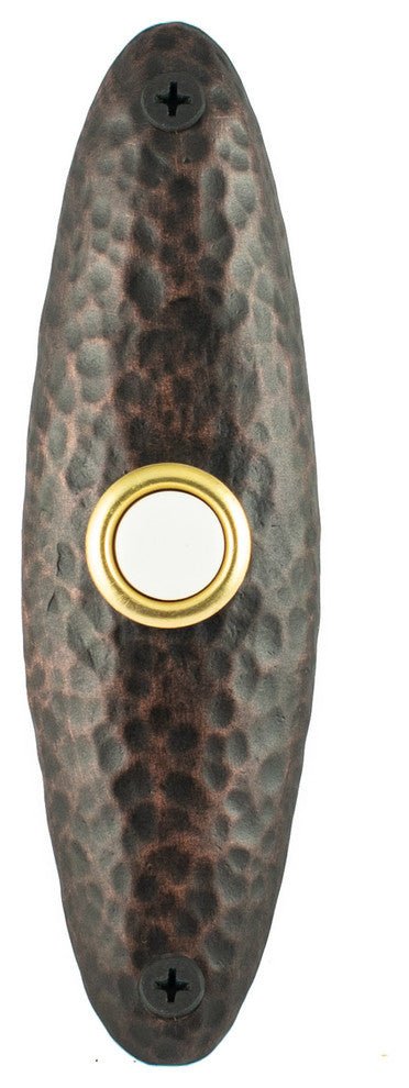 Hammered Doorell, Handmade Luxury Hardware, Bronze