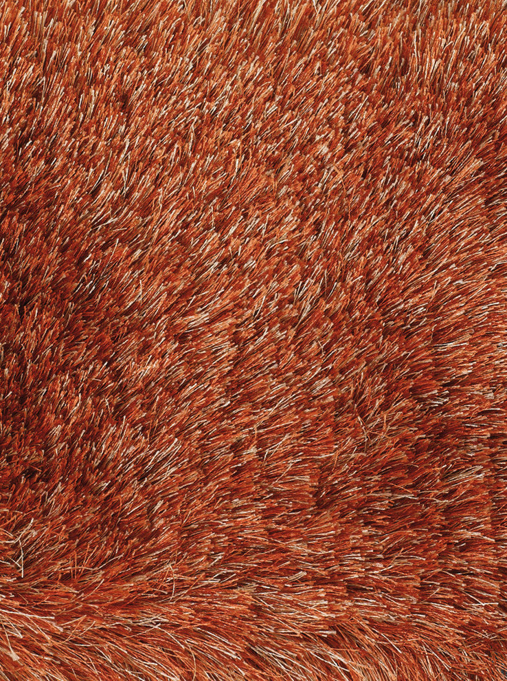 Naya Contemporary Area Rug, Orange and Beige, 9'x13' Rectangle