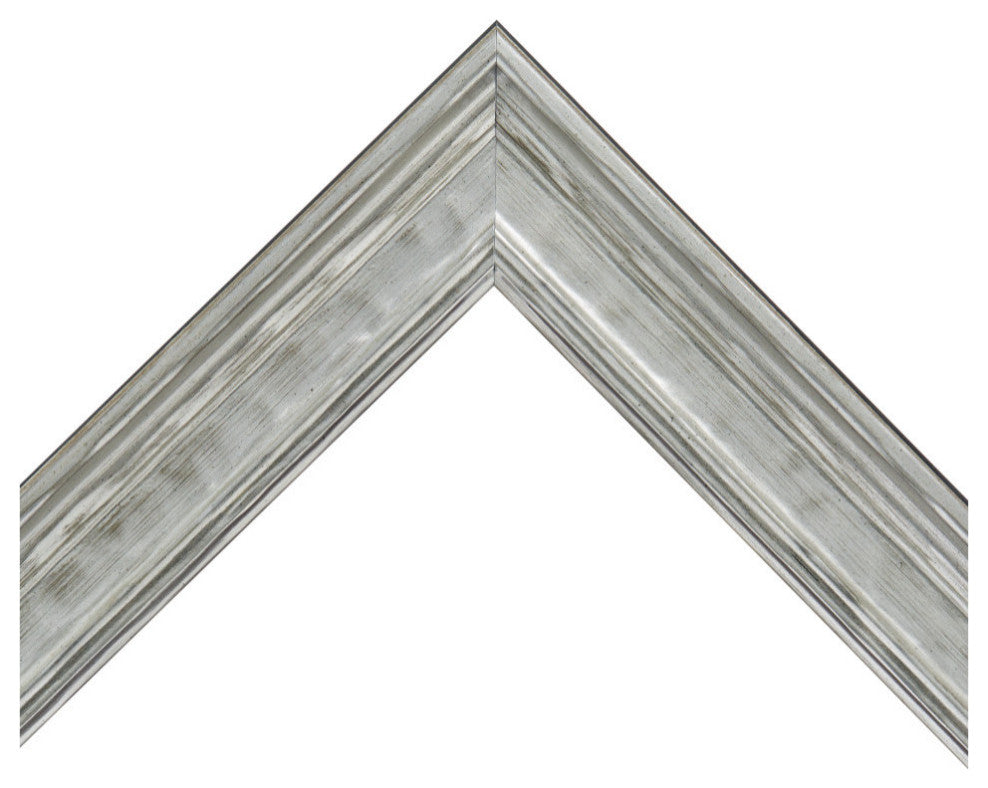 Crenshaw Framed Wall Mirror, Silver, 36" X 48"