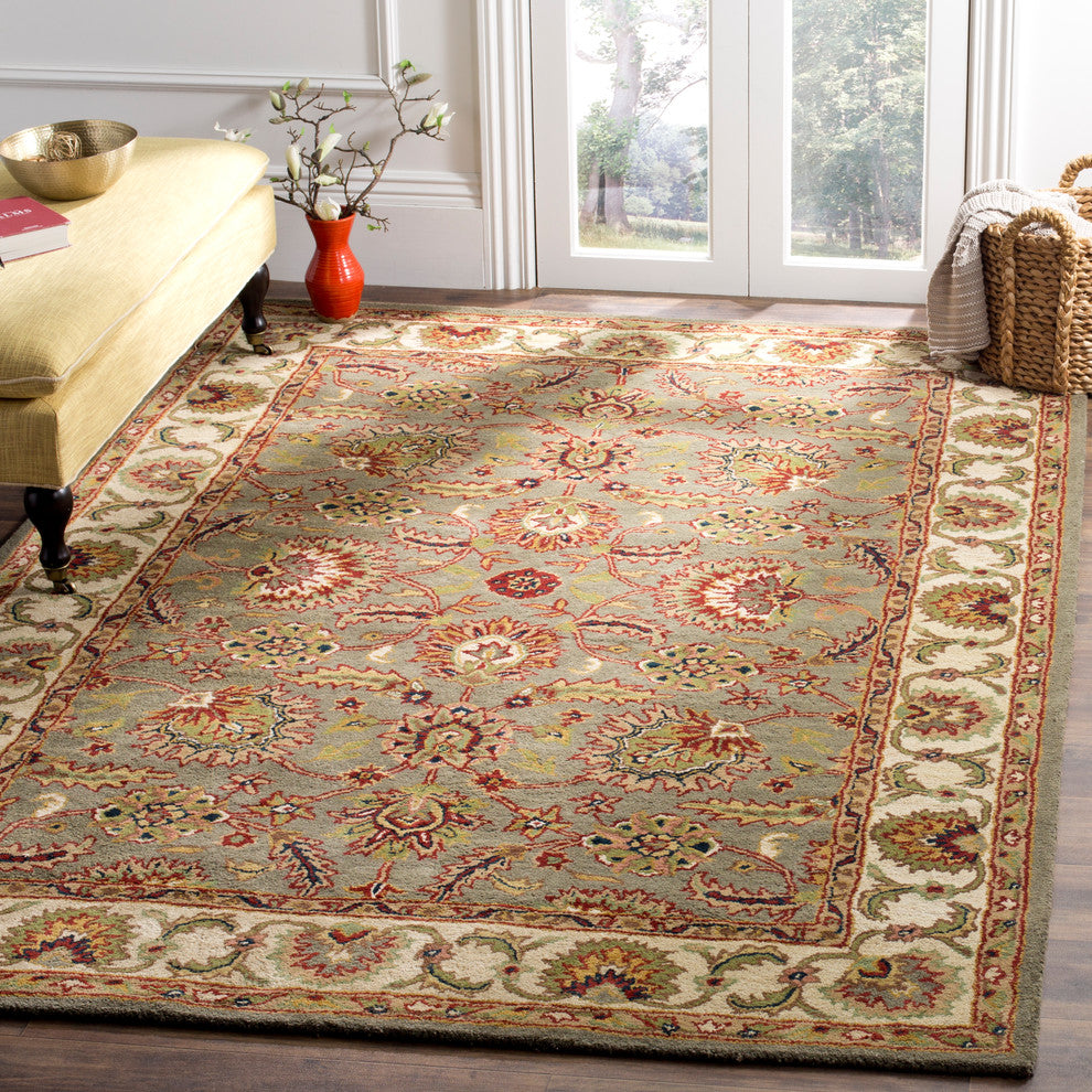 Safavieh Classic Cl359B Light Blue, Ivory Area Rug, 8'3" X 11'0"