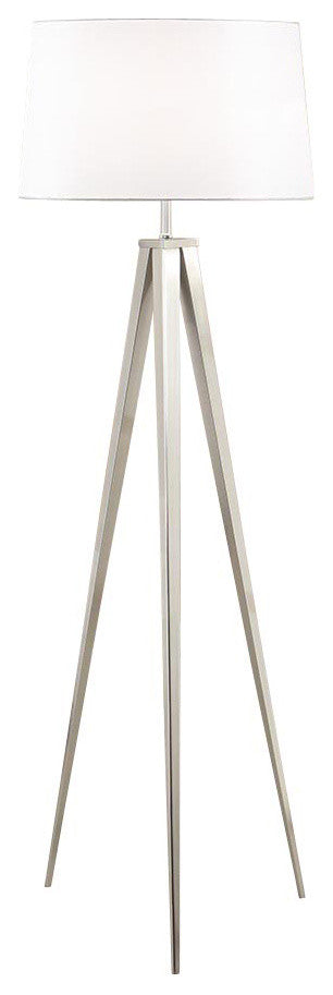 Artiva Hollywood 63" Brushed Nickel Tripod Floor Lamp