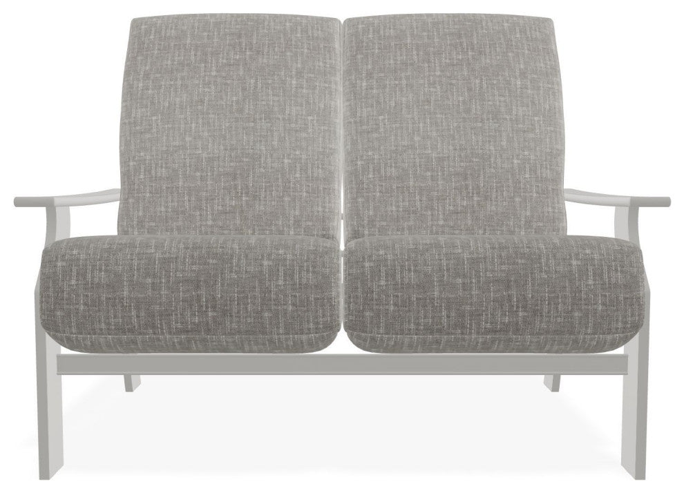 St. Catherine Deep Seat Outdoor Loveseat, Hither Pewter/Snow