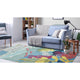 Ravella Ocean View Indoor/Outdoor Rug Blue, Blue, 7'6"x9'6"