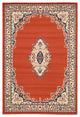 Unique Loom Terracotta Washington Reza 4' 0 x 6' 0 Area Rug