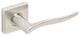 Waterfall Lever, Half Passage, Right Hand, Satin Stainless Steel, 2-3/4" Backset