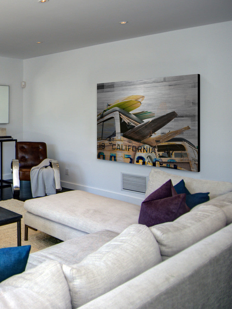 "Cali Day" UV Ink Print on Brushed Aluminum, 60"x40"