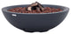 Rose Bowl Round Dark Grey Concrete 48" Propane Fire Bowl