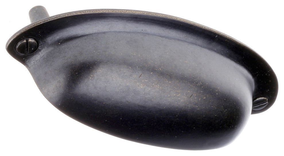 Sumner Street Home Hardware Rustic Cup Pull, Anitque Brass