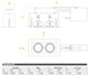 2-Light Linear Remodel, White Trim, Black Gimbal, Black
