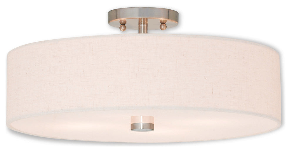 Meridian 4-Light Ceiling Mount, Brushed Nickel