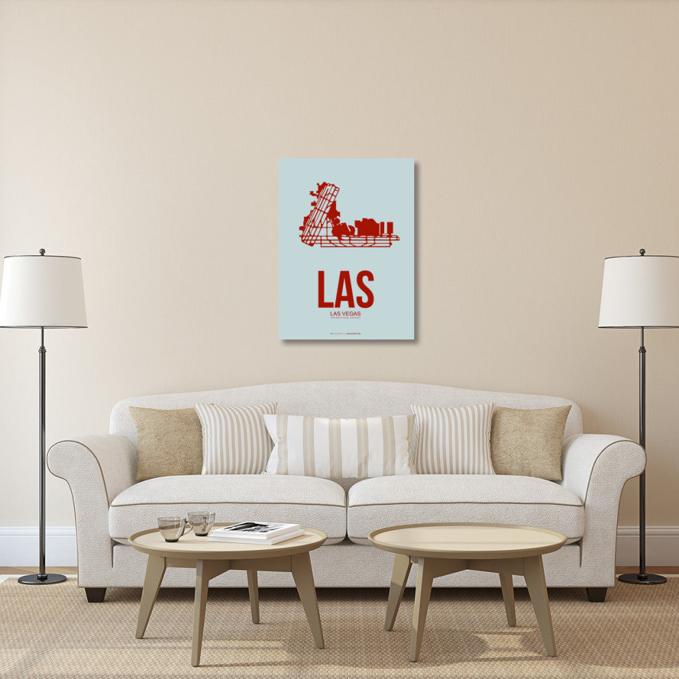 "LAS  Las Vegas Poster 3" Fine Art Print