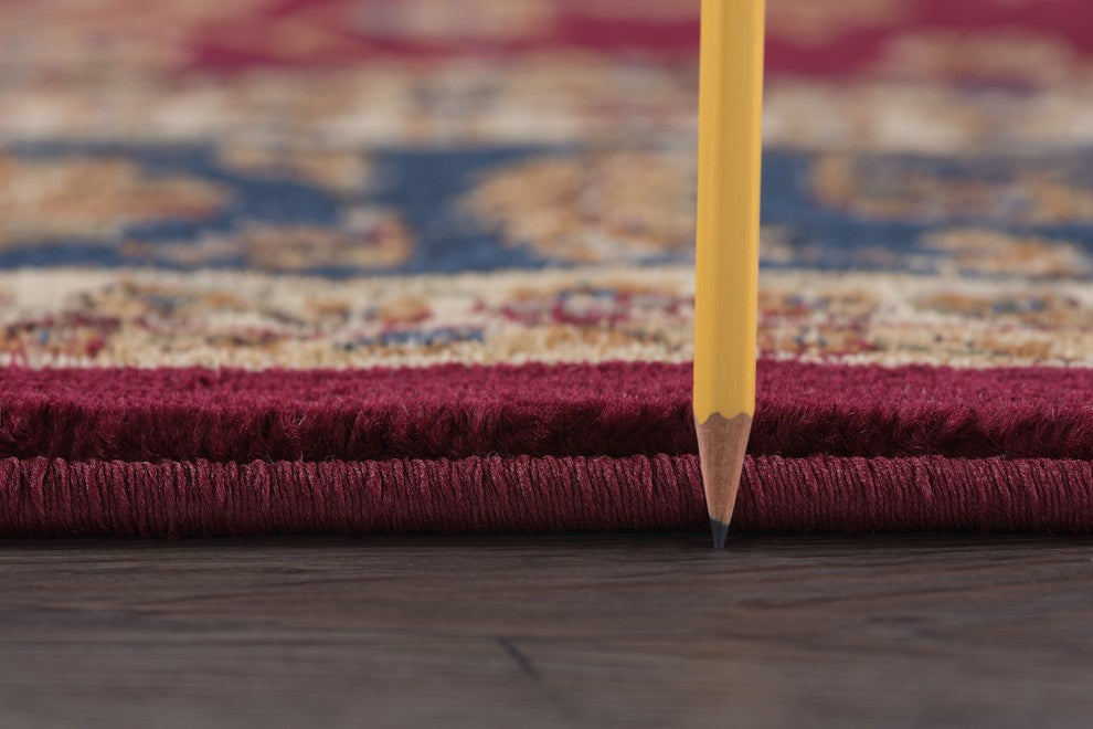 Sariya Transitional Oriental Red Scatter Mat Rug, 2'x3'