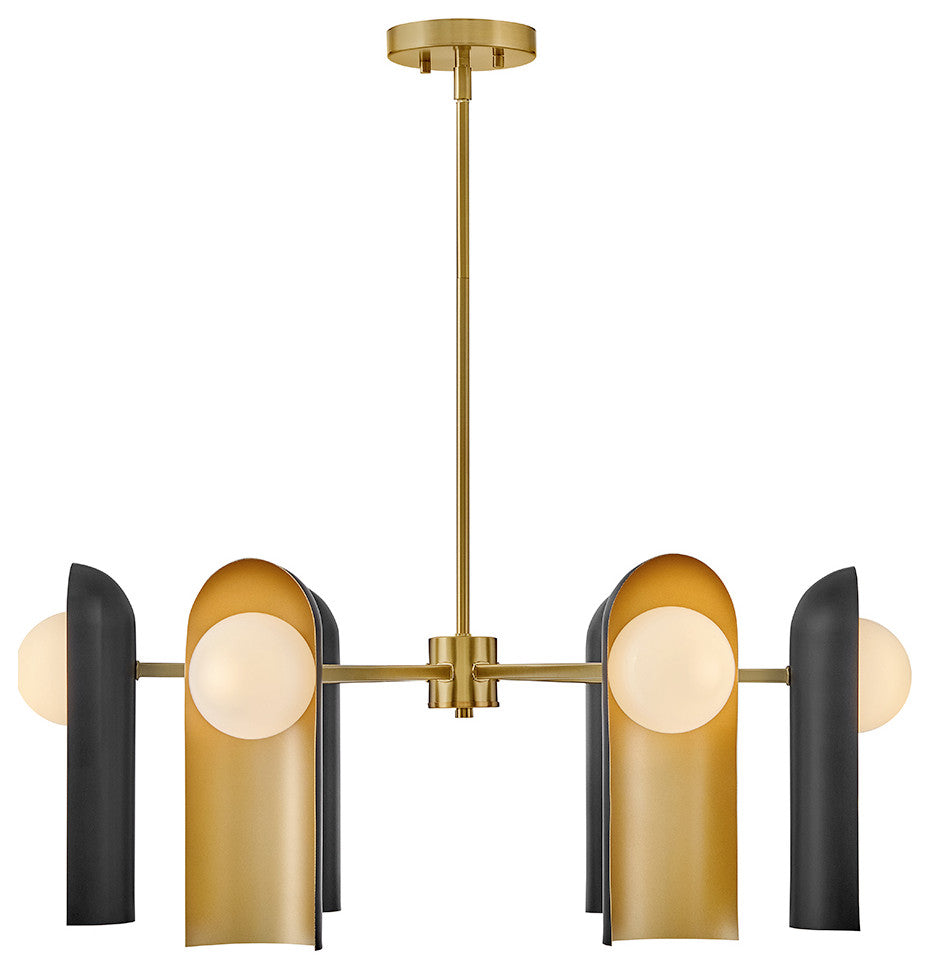 Lark Zuri Medium Single Tier, Lacquered Brass