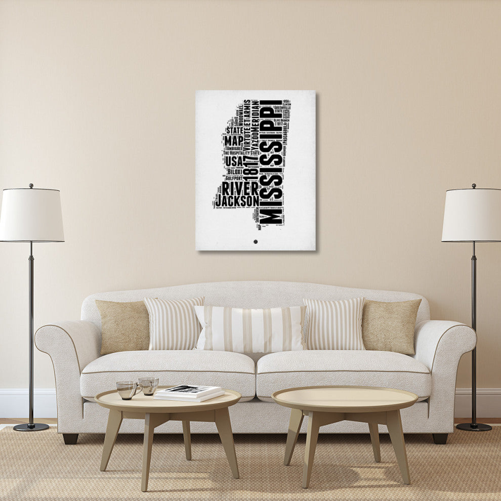 "Mississippi Word Cloud 2" Fine Art Print