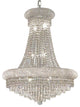 Elegant Primo Dining Room Light, Chrome Finish With Royal Cut Crystal
